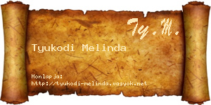 Tyukodi Melinda névjegykártya
